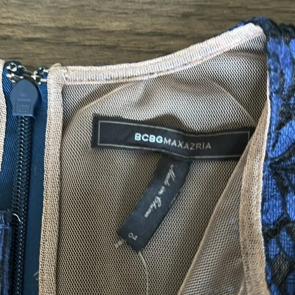 BCBGMaxAzria Cailean Midnight Blue Lace Dress - Picture 6 of 15